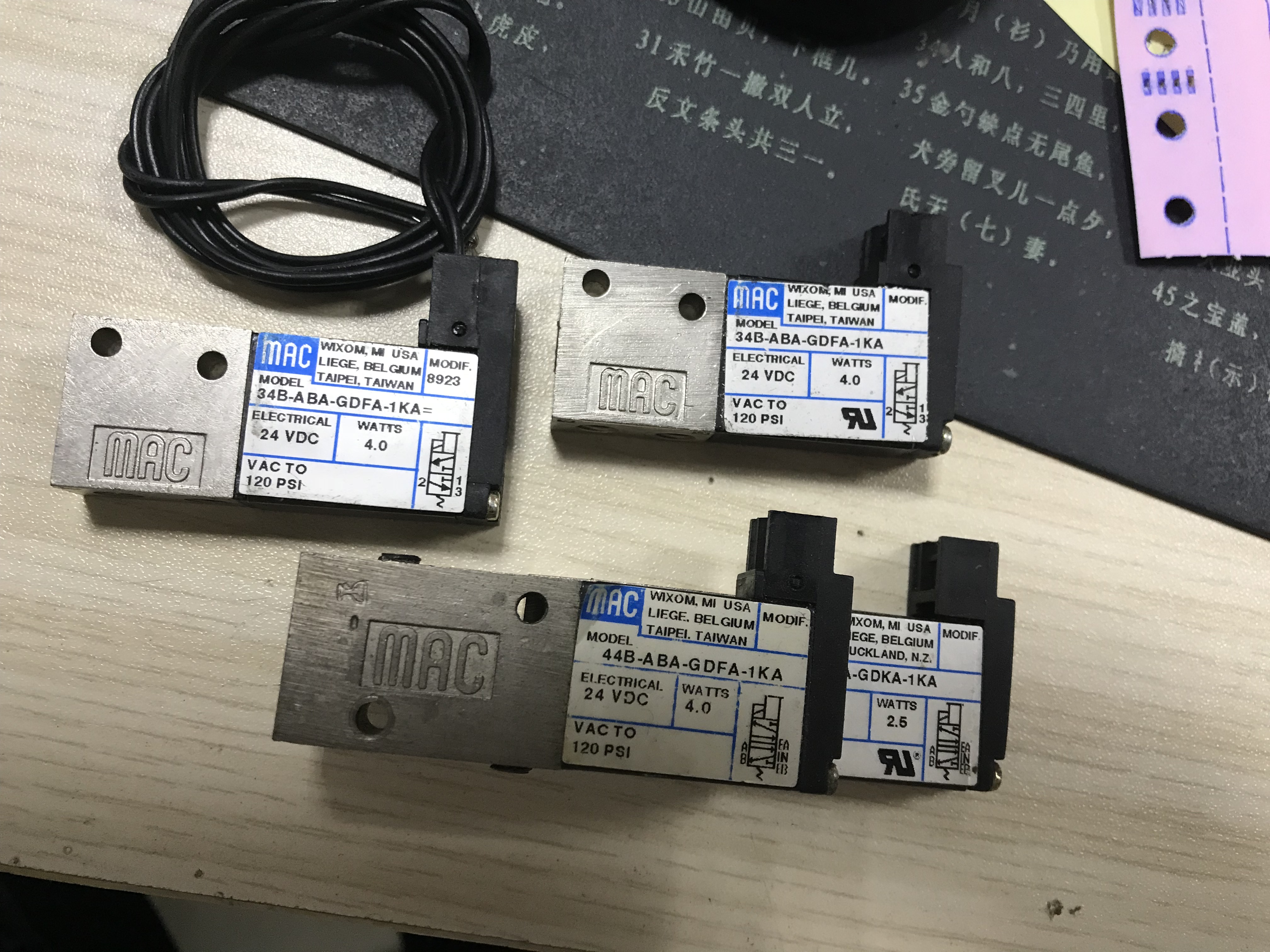 MAC电磁阀34B-ABA-GDFA-1KA,DC24V