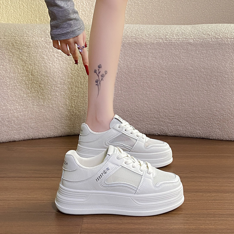 新款时尚休闲软底舒适跑步运动板鞋平底透气浅口英伦风2026夏季款