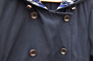 女风衣 连帽长款 做旧外套 修身 23春款