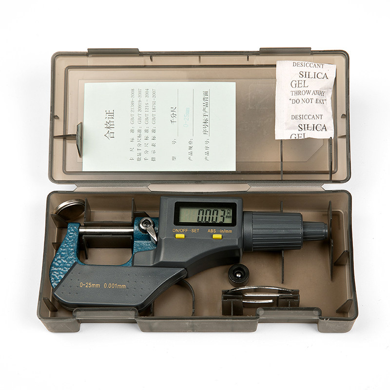数显千分尺高精度0.001mm外径千分尺电子千分尺数显0-25mm图片
