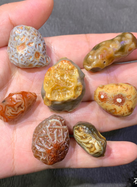 天然戈壁石 外蒙玛瑙原石 奇石 筋脉石 精品花脉 经脉 阿拉善石