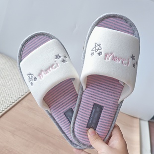 外贸原单客用拖鞋超薄防臭简约静音旅行便携来客用地板拖鞋情侣拖