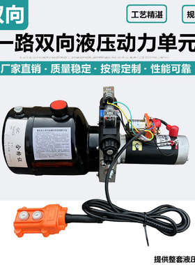 电动液压升降动力单元油泵双向强制升降12v24v48v60v72v220v380V