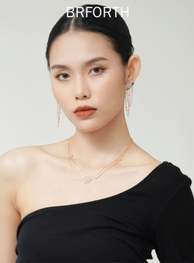 BRFORTH 绣球花系列项链锁骨链女百搭仙气项链