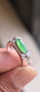 翡翠手镯玉镯贵妃圆条翡翠玉镯子翡翠吊坠定制