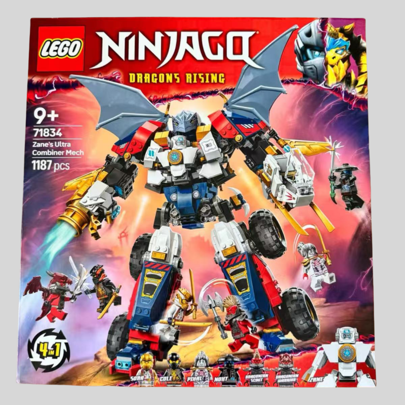 乐高玩具lego  71834赞的机甲幻影忍者男孩儿童益智积木礼物2025