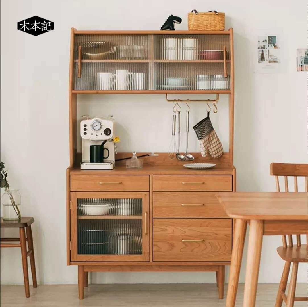 实木客厅餐边柜北欧日式厨房大容量储物柜现代简约茶水柜橱柜碗柜|ruв категории жилой мебели, кабинет, обеденный буфет - от Buy2taobao.com для оказания профессиональной услуги покупки агента Taobao