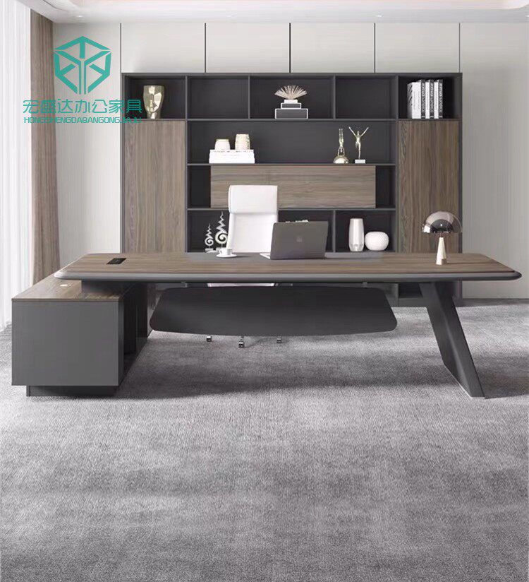 老板办公桌大班台总裁桌主管桌简约时尚烤漆办公桌椅经理桌