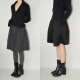 AIRROOM小气质时髦复古宽松花苞中裙口袋a字毛呢显瘦半身裙女秋冬