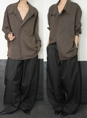 AIRROOM不分男女痞帅显瘦气质个性抗皱质感松弛宽松时髦通勤衬衫