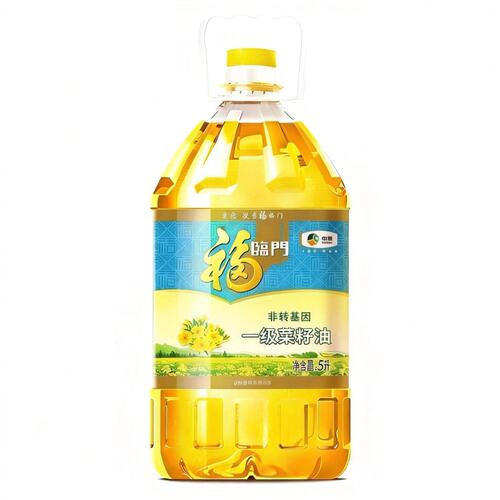 福临门非转基因一级菜籽油5L /桶装食用油植物油炒菜家用饭店煎炸