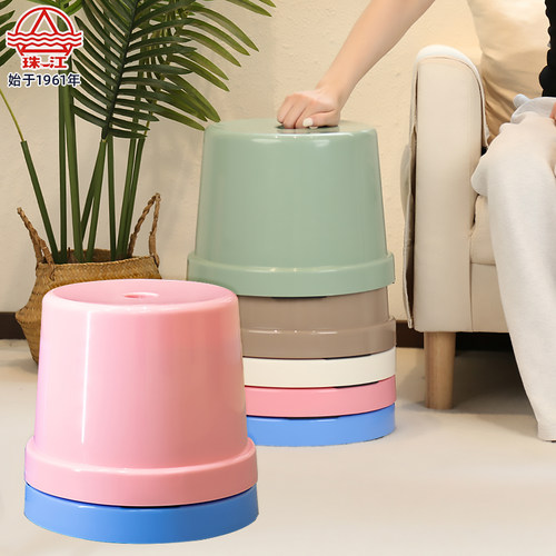 珠江塑料小凳子家用板凳圆凳