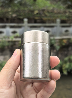 80ml内外纯钛迷你茶叶罐胶囊药罐户外旅行便携小号茶仓咖啡密封罐