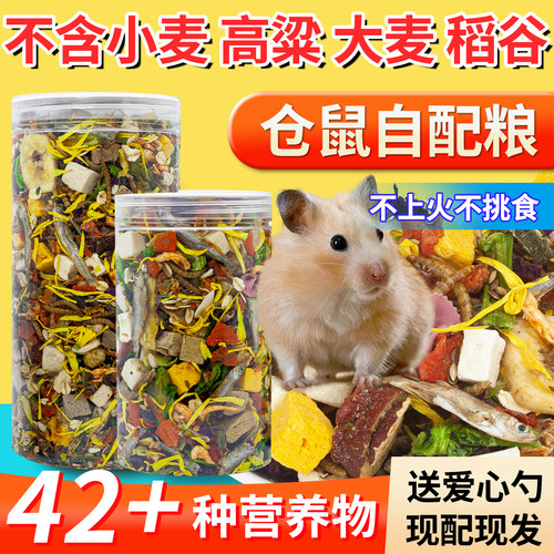 金丝熊冻干海鲜高蛋白仓鼠主粮