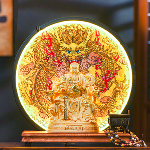 真武大帝神像家居供奉玄武大帝玄天上帝北极真君祖师爷金光咒摆件