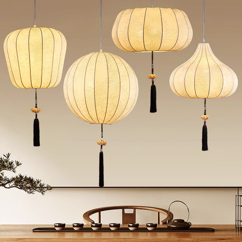包邮现代创意客厅餐厅中式吊灯多款布艺灯笼组合灯具酒店工程定做,家装灯饰光源,餐厅吊灯,淘宝优惠券,粉丝福利购,淘宝优惠卷