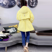 2025春秋新款 宽松bf休闲外套女连帽风衣小众设计感炸街上衣潮 韩版