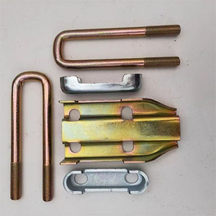 玉米播种机卡具成套U型卡子 60梁70梁80大梁固定开沟耧腿成套卡子