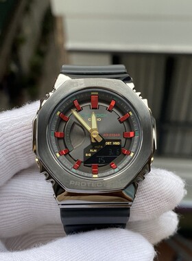 卡西欧G-SHOCK金属方块防水石英运动手表GM-S2100CH  S5600SB