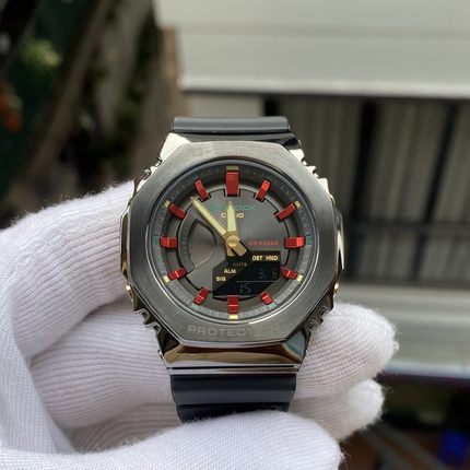 卡西欧G-SHOCK金属方块防水石英运动手表GM-S2100CH  S5600SB