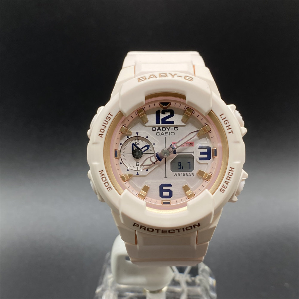 卡西欧手表女baby-g马卡龙糖果学生运动防水女表bga-230sc 230sa