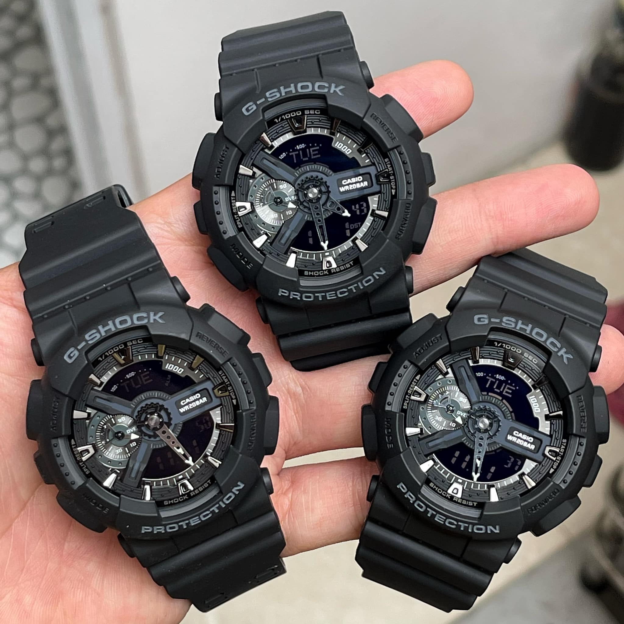 卡西欧爆款黑武士ga-110-1b手表