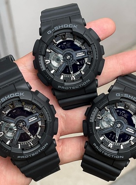 现货CASIO卡西欧黑武士手表男运动防水爆款GA-110 110GB 110SS