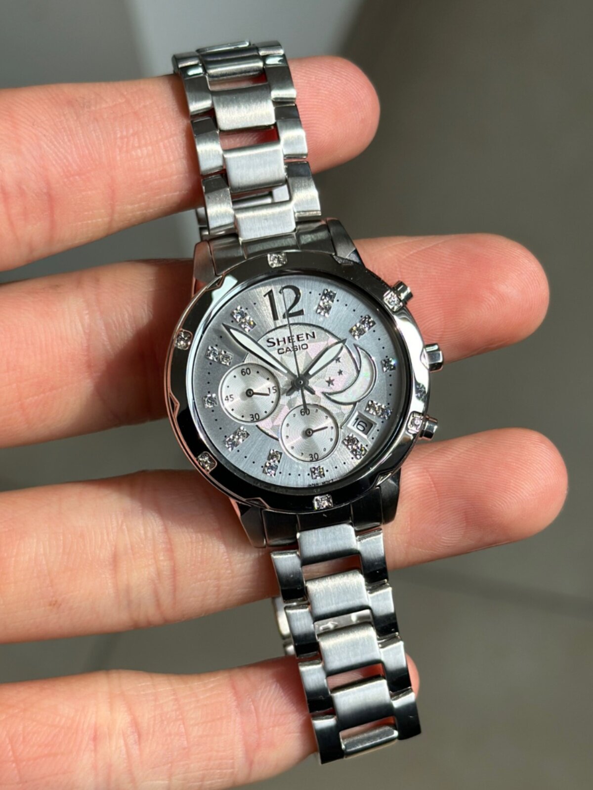 Casio Fashion Colorful Swarovski Quartz Waterproof Women's Quartz Watch SHE-5017D 5021D