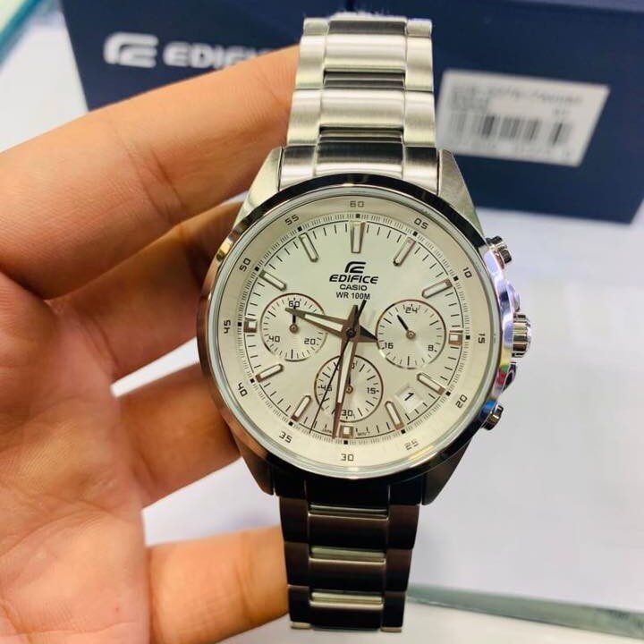 正品 卡西欧手表 casio时尚防水指针精钢防水商务男表efr-527d-7a