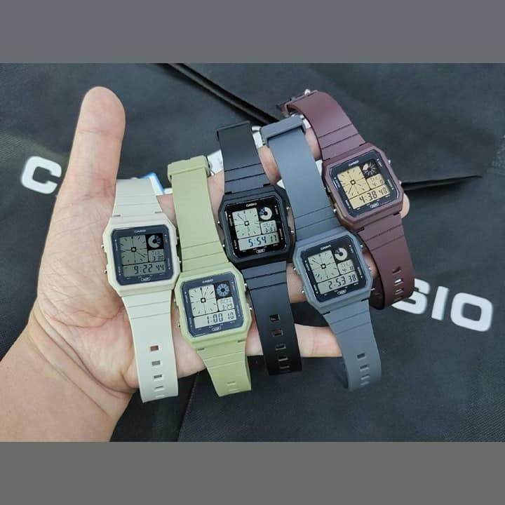 新款复古方块防水情侣小方表