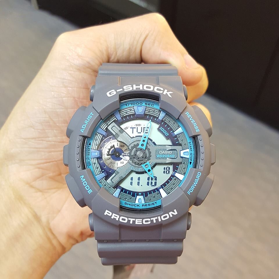 稀缺款casio卡西欧g-shock运动防水防震男石英手表 ga-110ts-8a2