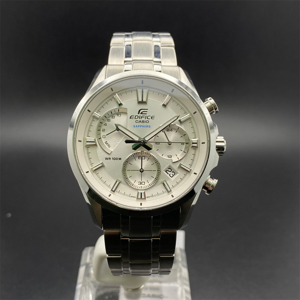 casio卡西欧edifice赛车表盘防水蓝宝石皮带男石英表efb-550d 550