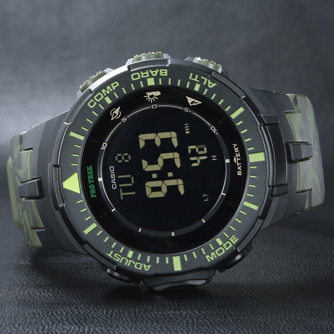 特价卡西欧protrek登山太阳能海拔气压运动防水男表prg-300cm 270