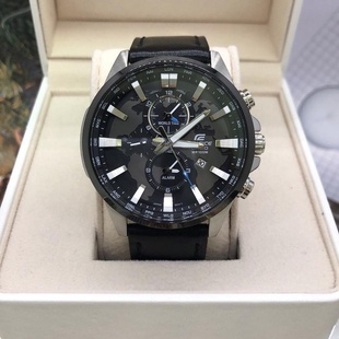 卡西欧Edifice商务黑武士地球之心商务防水石英表EFR 303L 303DC