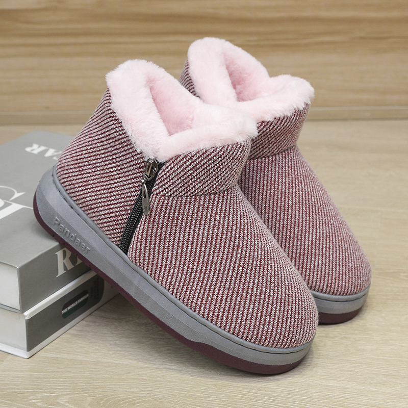 冬季新款保暖休闲居家高帮棉拖鞋