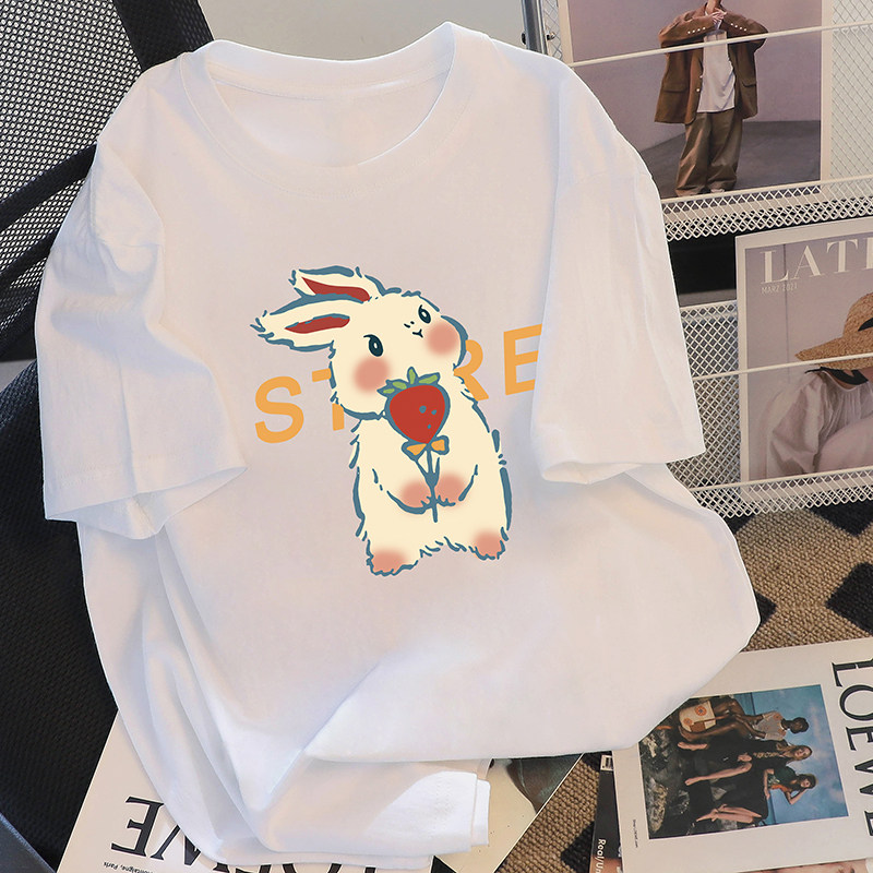 捡漏显白短袖重磅宽松上衣女装