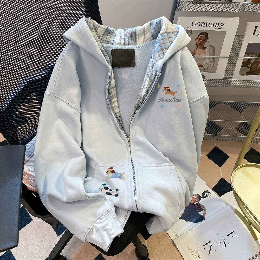 2025新款情侣装卫衣男女春秋款宽松休闲百搭上衣潮牌美式复古外套