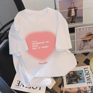 捡漏显瘦别致上衣2025夏季新款设计感小众宽松t恤女装短袖甜酷夏