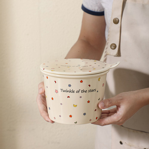 赵露思直播同款泡面碗带盖