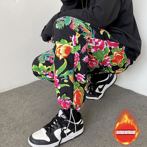 K203-P35东北大花厚秋装新款工装裤男士大码宽松休闲裤时尚M-5XL,男装工装外套,星座1904B