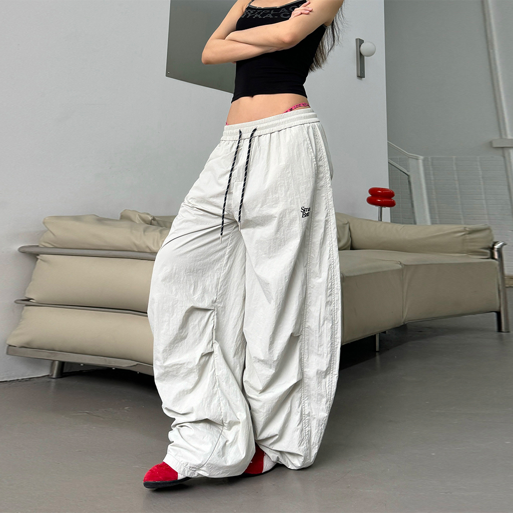 速干工装裤夏季轻薄褶皱伞兵弯刀