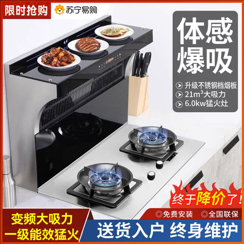 集成灶分体式无机箱变频无极变速