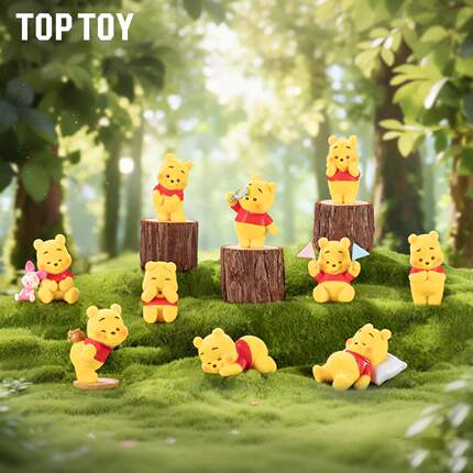 TOPTOY迪士尼小熊维尼表情包2.0系列手办盲盒潮玩可爱桌面摆件礼