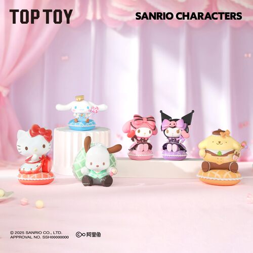 TOPTOY三丽鸥家族甜心糖果系列盲盒可爱桌面摆件酷洛米库洛米礼物