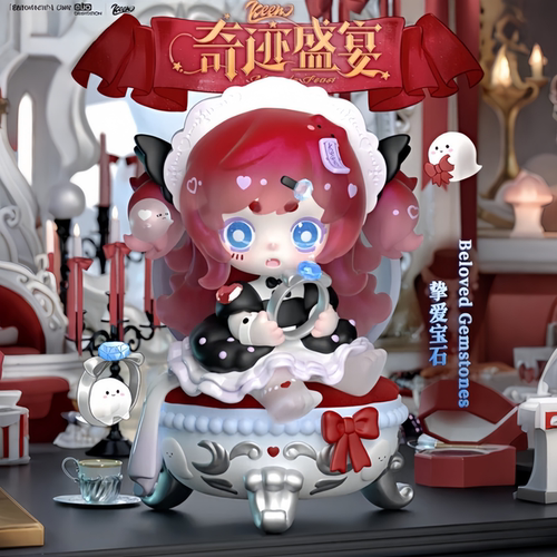新品幽灵keeno四代奇迹盛宴系列潮玩盲盒桌面摆件女生礼物公仔爱