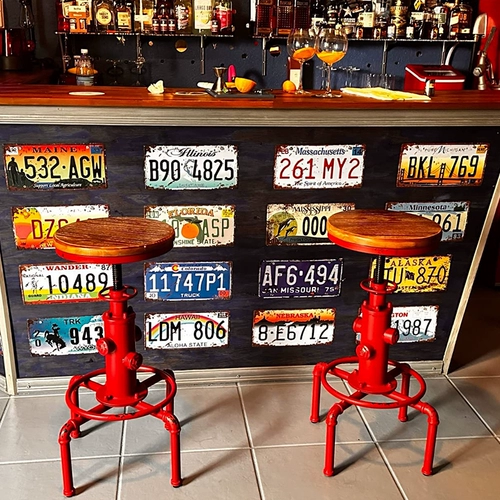 Ретро крутящаяся регулируемая мебель из натурального дерева, в американском стиле