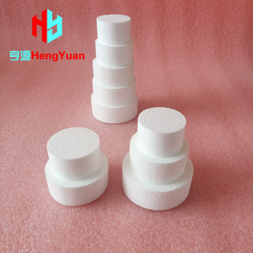 迷你圆形小蛋糕模型 泡沫胚圆柱甜甜圈模具幼儿园制作DIY手工材料