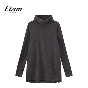 W322DL0402_0601 两件套打底睡衣高领秋冬款 Etam家居服套装 女长袖