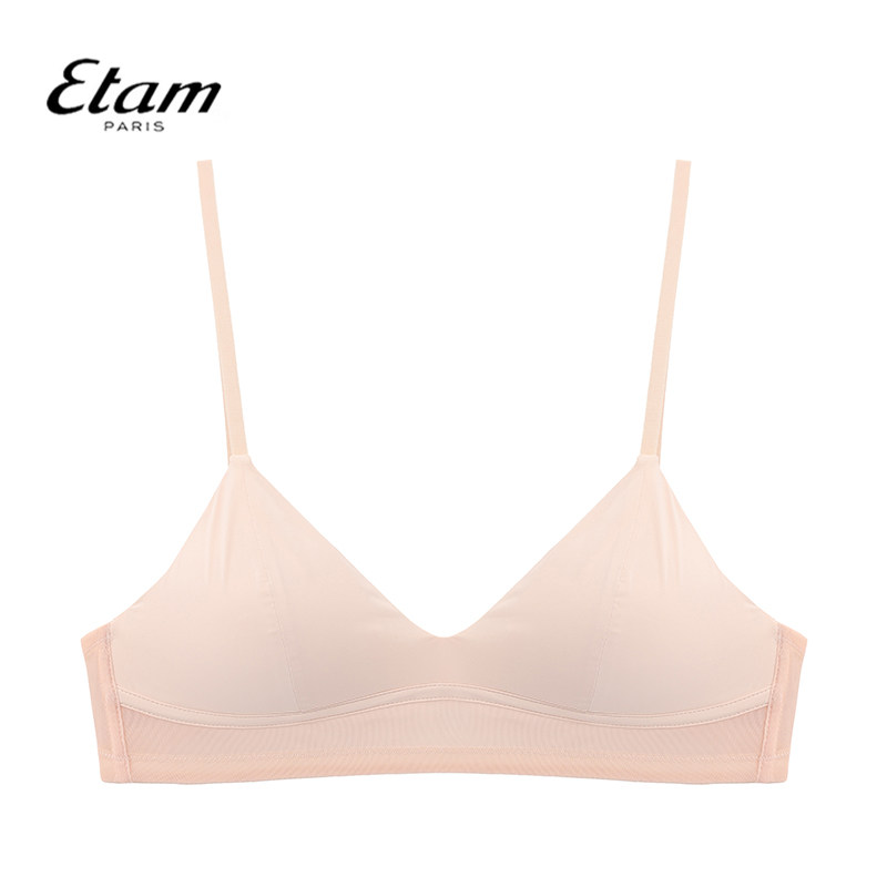Etam无钢圈三角杯文胸美背小胸性感细肩带轻薄内衣W122DI0126