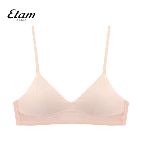 Etam无钢圈三角杯文胸美背小胸性感细肩带轻薄内衣W122DI0126
